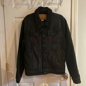True religion denim bomber jacket